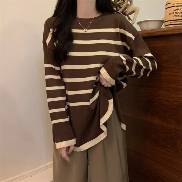 Womens Knitted Sweater with Soft and Comfortable Knit Fabric