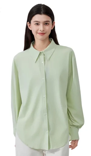 Sunscreen Clothing Women 2025 Spring Summer New Style Ice Silk Shirt Style Sunscreen Clothing Light Breathable