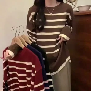 Womens Knitted Sweater with Soft and Comfortable Knit Fabric