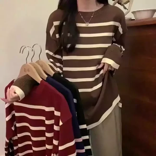 Womens Knitted Sweater with Soft and Comfortable Knit Fabric