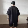 Short Sleeve Tshirt Set for men black baggy shorts Korean style casual premium quality summer sets