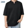 my-11134207-7rasd-m5cbm580ieaz44.webp ZEKE D0049 Mens Short Sleeve Loose Tops