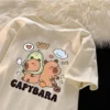 Korean women clothing  Oversized Tshirt cotton  Capibara stylish casual tops