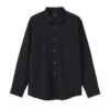 Mens Washed Broad Cloth Long Sleeve Shirt