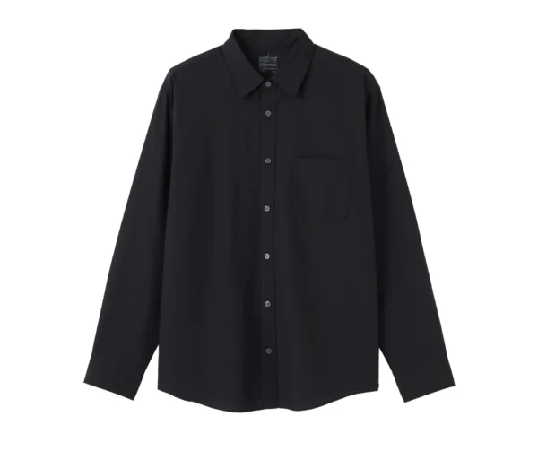 Mens Washed Broad Cloth Long Sleeve Shirt