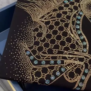 Selection European Version High Count Pima Cotton Embossed HotRhinestones Large Size Fat Catties Can Wear Slimmer Look Top Shirt Ice Silk Male