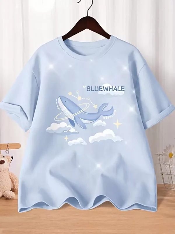 Summer Cartoon Cute National Treasure Panda Sweet Printed Short Sleeve Tshirt Womens Loose Leisure Youth Student Half Sleeve Soft Bottom Oversized Shirt Top