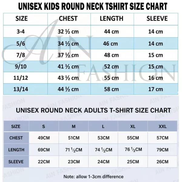 Ain Fashion Unisex Casual Crew Neck TShirt with Facing the Future DTF Print Cotton Fabric Tee