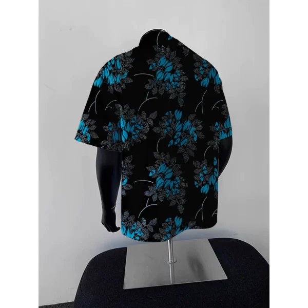 Light Mature Style Wear Hainan Island Suit ShortSleeved Shirt Men Summer Hawaii Full Printed Shirt Thin Casual Loose