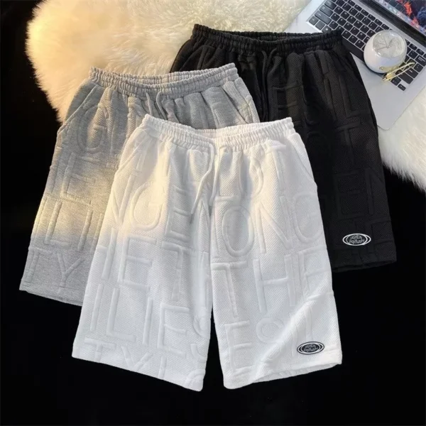 Fashionable Handsome Shirt ShortSleeved Shorts FivePoint Pants TwoSet Casual Suit Trendy Simple Mens Suit